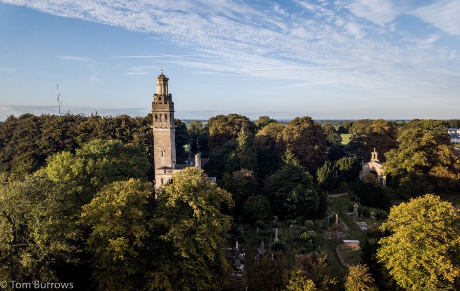 Beckford's Tower view with trees